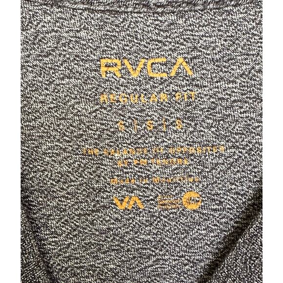 RVCA Regular Fit Men’s Short Sleeve Shirt Gray Size Small - Picture 5 of 6